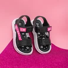 Sandalia Menina Barbie Velcro Papete Macia Leve Promoção