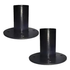Kit 2 Suportes De Metal Preto Para Caixas De Som Profissionais 80kg