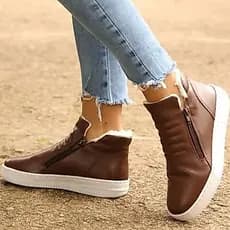 Sapatos De Inverno Mulheres Neve Botas De Tornozelo De Pelúcia Impermeáveis Feminino Mujer Plus Size Casal Quentes