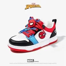 Tenis Infantil do Homem Aranha  Cadarços (Azul e Vermelho) do 26 ao 33 Cano Baixo Lançamento Menino Garoto Criança