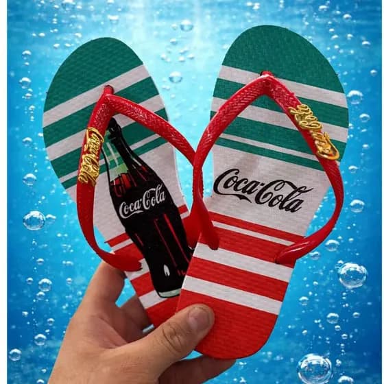 Chinelo Feminino Barato coca cola Chinelo Feminino – Conforto, Estilo e Resistência - Casual #YOUBELLASTORE!!