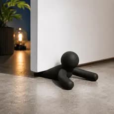 Trava Porta Prendedor Boneco Criativo Calço Cunha Aparador Segurador Antivento Decorativos Casa