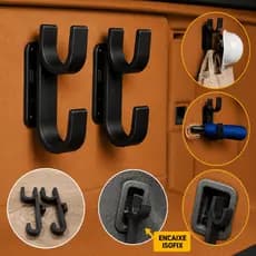 Kit 2 Suporte Guarda Chuva Porta Malas Carro Peça Duplo Banco Traseiro Organizador Universal