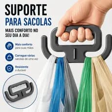 Suporte Sacolas Compras Supermercado Ergonômica Mercado Reforçada Alça Organizador