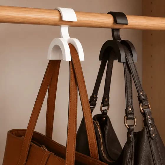 Cabide Bolsas Guarda Roupa Suportes Organizador Closet Armário Multifuncional Resistente Casa Ideais