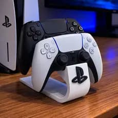 Suporte 2 Controles Gamer Playstation Dualsense Organizador Base Setup Gamer Mesa