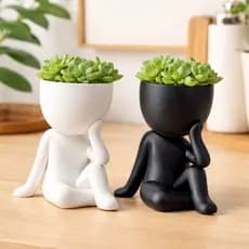 Vaso Decorativo Presentes Decoração Pensador Para Suculentas Cactos Criativos Moderno Casa Robert