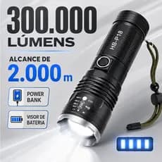 Lanterna mais poderosa forte luz táctica tocha grande luz recarregável tocha de longo alcance