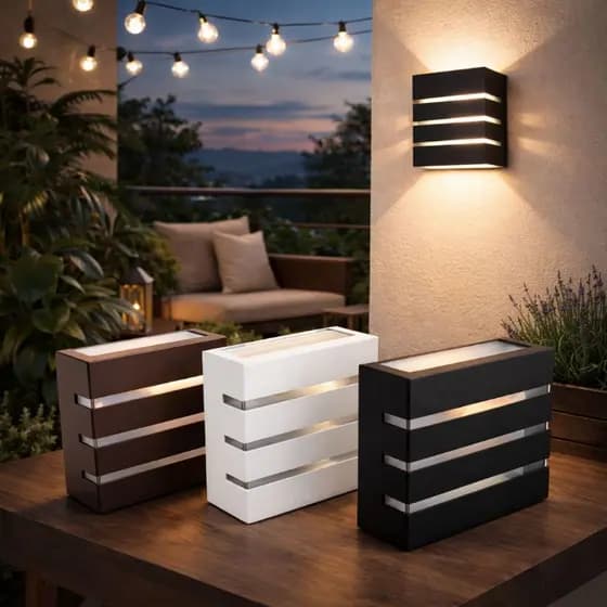 Kit 3 Luminária Arandela 3 Frisos Moderna Bivolt 110/220v