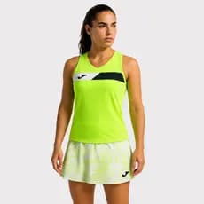 Regata Joma Court Feminino Verde Limão e Preto