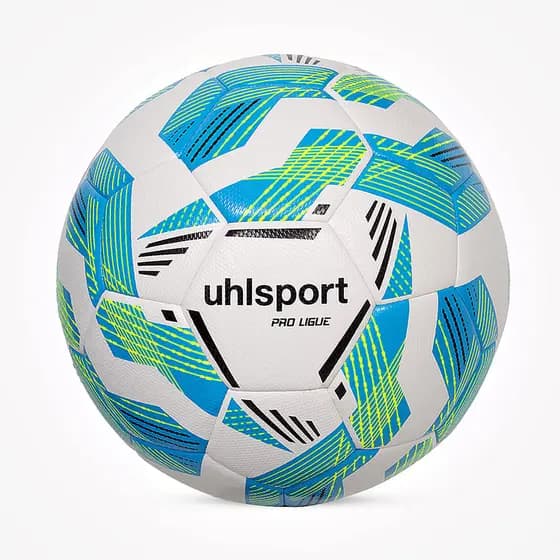 Bola de Futebol Campo uhlsport Pro Ligue - Branco/Preto/Azul