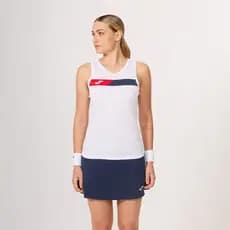 Regata Joma Court Feminino Branco e Marinho