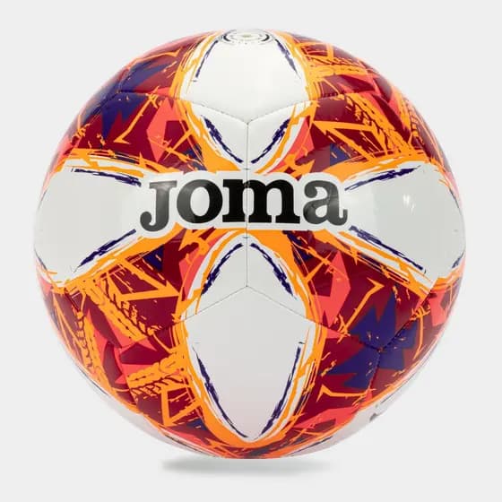 Bola de Futebol Campo Joma Challenge III - Branco e Vermelho
