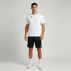 Shorts Joma Maxi Masculino Preto e Branco