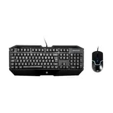 Kit Teclado e Mouse Gamer HP GK1000 USB Preto Padrão ABNT2 Design Ergonômico com LED