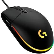 Mouse Gamer Logitech G203 Lightsync 8000dpi 6 botões programáveis LED RGB
