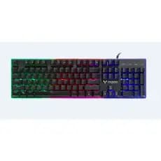 Teclado Gamer Rapoo V52pro USB LED RGB com sensação de Switch Blue Semi Mecânico Construção em Metal