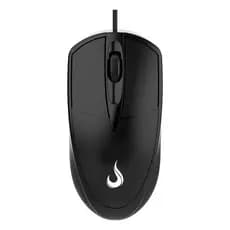 Mouse RiseMode Office Black USB com fio
