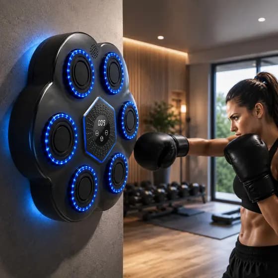 Máquina Inteligente de Boxe Soco Música Bluetooth Anti Estresse