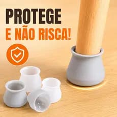 Kit 4 Protetor De Pé De Cadeira E Mesa De Silicone Proteção e Cuidado para sua Casa