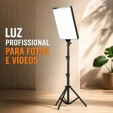 Ring Light LED Retangular 16 Polegadas Com Tripé 2m Luz Profissional Para Fotos Vídeos Live Celular