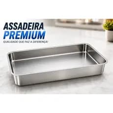 Forma Assadeira Retangular Alta  Nº01 / Nº2 / Nº3 /Nº4 / Nº5/ Nº6