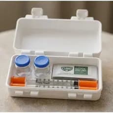 Organizador Porta Ampolas 10ml Compacto Estojo Seguro com Compartimentos para Transporte e Armazenamento