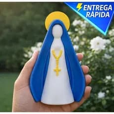 Nossa Senhora de Aparecida Imagem Minimalista, Fé, Proteção, Devoção, Oração, Bênção, Lar. Artigo Religioso