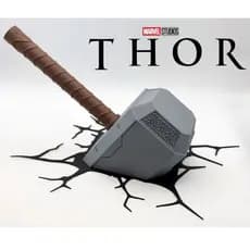 Martelo do Thor - Item de Decoração - Parede com Efeito Quebrado – Decoração Geek  Mjolnir - Colecionavel com Fixação