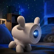 Projetor Inteligente JY320LI – 3000 Lúmens, Wi-Fi 6, Android 13, Tela 150", 16GB, Imagens Nítidas