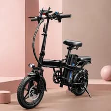 Bicicleta Dobrável Elétrica Adulto com Suporte Carregador para Celular e Pedal Assistido