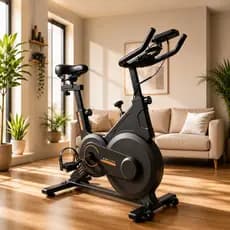 Bike Spinning Ergométrica para Exercícios Cardio Em Casa Silenciosa Confortável e Resistente