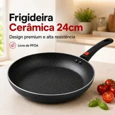 Frigideira Antiaderente 24cm Revestimento Cerâmico para Cozinha