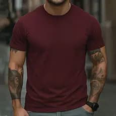 Camiseta Masculina 100% Algodão Casual Dia A Dia Básica Trabalho Escola Academia Streetwear Top Moda