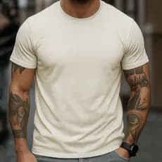 Camisa Masculina Básica 100% Algodão Casual Diária Faculdade Escola Academia Streetwear Moda Premium