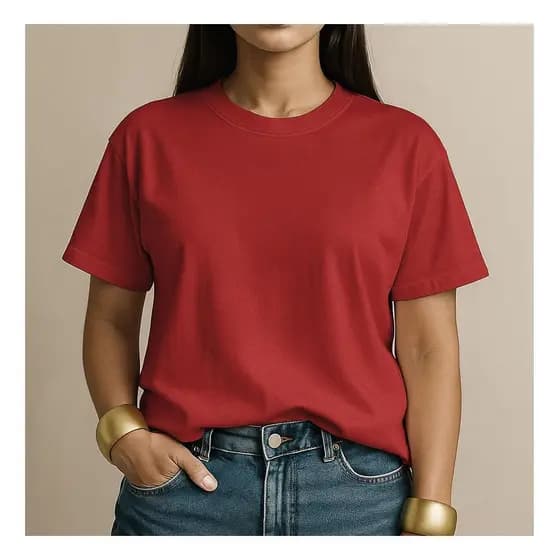 Camisa Básica Feminina 100% Algodão Lisa Premium Casual Dia a Dia Trabalho Academia Moda Streetwear