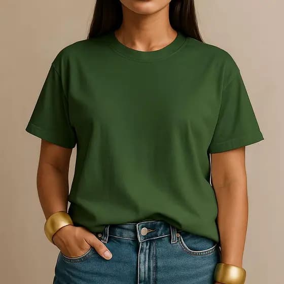 Camiseta Lisa Feminina 100% Algodão Conforto Moda Casual Dia a Dia Trabalho Academia Moda Estilosa