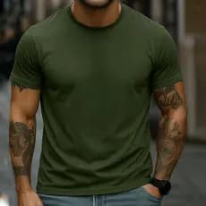 Camisa Masculina Lisa 100% Algodão Casual Dia A Dia Trabalho Escola Academia Streetwear Moda Diária