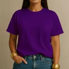 Camiseta Feminina 100% Algodão Básica Lisa Premium Casual Dia a Dia Trabalho Academia Moda Estilosa
