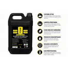 Shampoo Automotivo Lava Car 5L Concentrado Espuma Ativa Com Cera Carnaúba Diluição 1:40