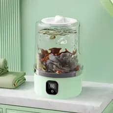 Lavadora Doméstica Mini Silenciosa, Leve e Prática, Perfeita Para Viagem, Camping e Uso No Quarto