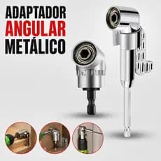 Adaptador Angular de 105° e 90° (Curto/Longo, 130 mm) para Soquetes, Chaves de Fenda e Pontas de Parafusadeira