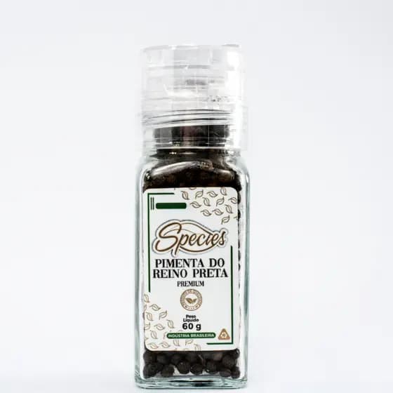 Pimenta-do-Reino Preta Premium Species 60g – Moedor Gourmet