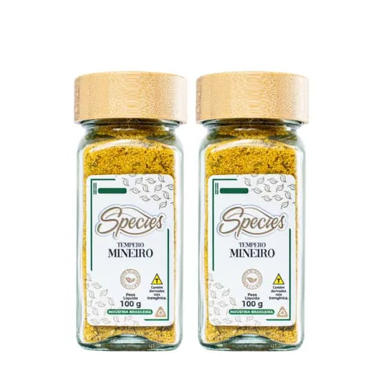 Kit 2 Tempero Mineiro Premium Species 100g Tempero Natural para Carnes Feijão e Receitas Caseiras