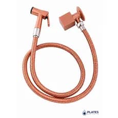 Ducha Higienica Metal Rose Gold Luxo Completa