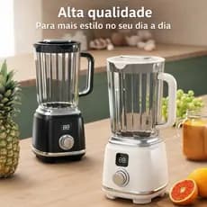 Liquidificador Triturador para Suco 600ml Para Smoothie Potencia 201w a 500w Potatil 4 Lâminas