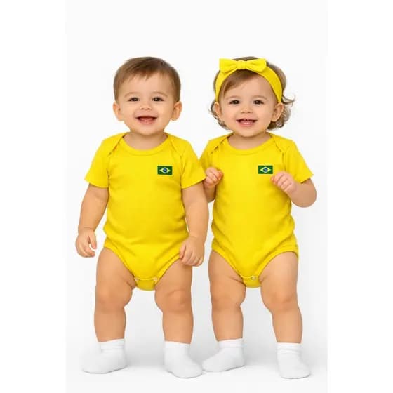 Body Unissex Brasil Confortável Malha Premium