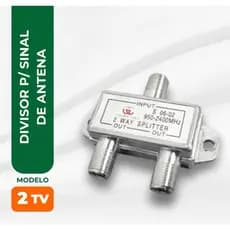 Divisor De Sinal De Antena Tv Uhf Vhf Blindado