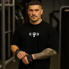 Camiseta Oversized Camisa Masculina Algodão Treino Academia Maromba Ideal com Bermuda