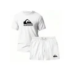 Kit Camiseta CAMISA 100% ALGODAO+short Tectel Quikisilver Moda Tendencia MASCULINA UNISSEX
